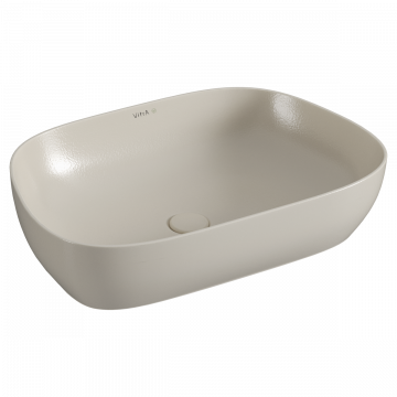Раковина VitrA Outline Recycled 7993B066-0016 63x42 матовый бежевый
