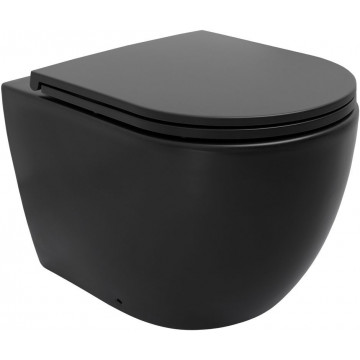 Унитаз приставной Allen Brau Reality 4.32004.31 черный матовый