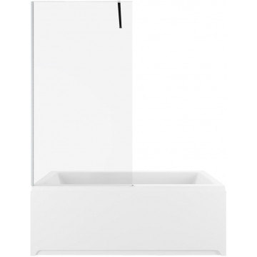 Штора для ванной Allen Brau Infinity 3 3.21061.BA 80 серебро браш/прозрачное