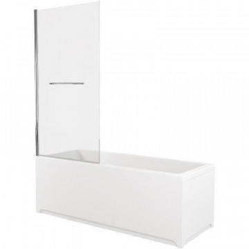 Штора для ванной Allen Brau Priority 3.31023.00 80 хром/прозрачное