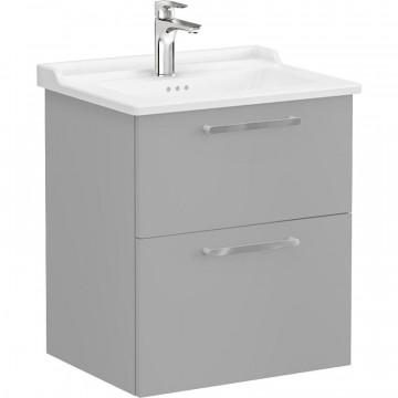 Тумба с раковиной Vitra Root Flat 68279 60 камень серый матовый