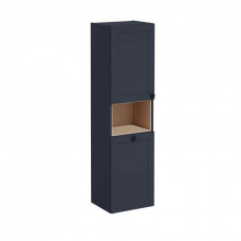 Шкаф-пенал VitrA Root Classic 68522 40 с корзиной для белья, левый матовый темно-синий