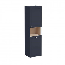 Шкаф-пенал VitrA Root Classic 68529 40 с корзиной для белья, правый матовый темно-синий