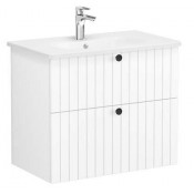 Тумба с раковиной Vitra Root Groove 69436 80 матовый белый