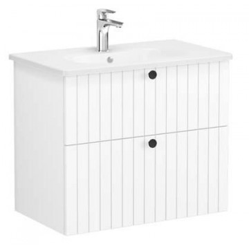 Тумба с раковиной Vitra Root Groove 69436 80 матовый белый