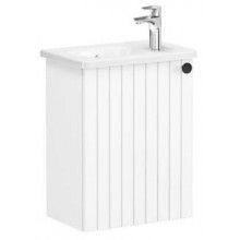 Тумба с раковиной Vitra Root Groove 69191 45 левая матовый белый