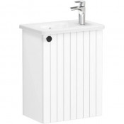 Тумба с раковиной Vitra Root Groove 69198 45 правая матовый белый