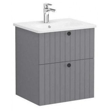 Тумба с раковиной Vitra Root Groove 69417 60 матовый серый
