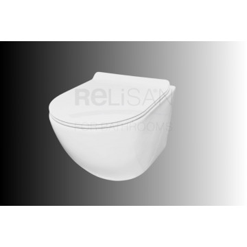 Унитаз подвесной Relisan WM 718/смыв - торнадо Гл000027678
