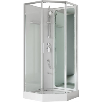 Душевая кабина Aquanet Passion P 3.0 348370 90x90 хром/прозрачное