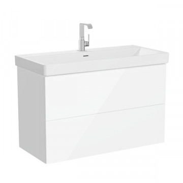 Тумба с раковиной Vitra Metropole Pure 67333 100 белый глянцевый