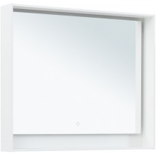 Зеркало Aquanet Милан 306372 100х80 с LED подсветкой белый глянец