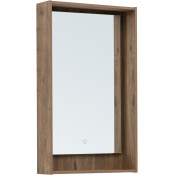 Зеркало Aquanet Милан 336397 50х80 с LED подсветкой дуб рустикальный