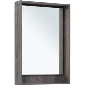 Зеркало Aquanet Милан 336393 60х80 с LED подсветкой дуб рошелье