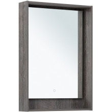 Зеркало Aquanet Милан 336393 60х80 с LED подсветкой дуб рошелье