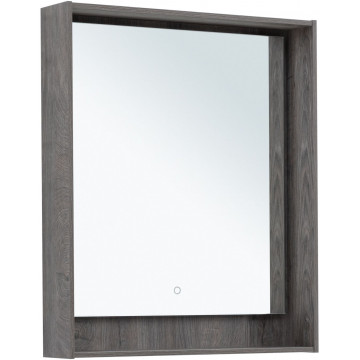 Зеркало Aquanet Милан 336394 70х80 с LED подсветкой дуб рошелье
