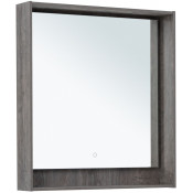 Зеркало Aquanet Милан 336395 80х80 с LED подсветкой дуб рошелье