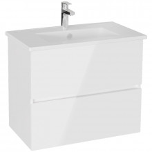 Тумба с раковиной VitrA Mia Plus Square 69742 80 белый глянцевый