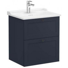Тумба с раковиной VitrA Root Classic 68853 60 темно-синий матовый