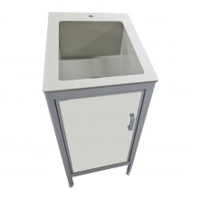 Стол-мойка из химстойкого пластика толщиной 8 мм, чаша из полипропилена 500х600х870 мм, 25548