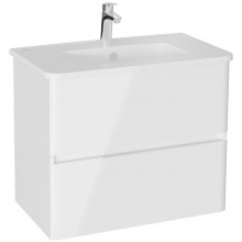 Тумба с раковиной Vitra Mia Plus Round 69824 80 белый глянцевый