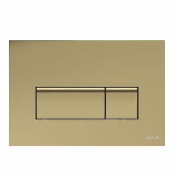 Клавиша смыва Vitra Root Square 740-2324 золото глянцевое