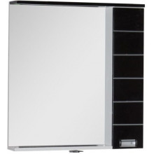 Зеркальный шкаф Aquanet Доминика 171082 80 LED черный