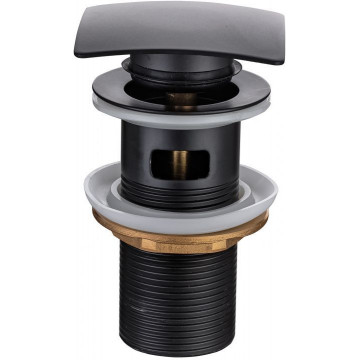 Донный клапан Allen Brau Infinity 5.21026-31 с переливом черный матовый