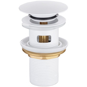 Донный клапан Allen Brau Priority 5.31023-21 с переливом белый матовый