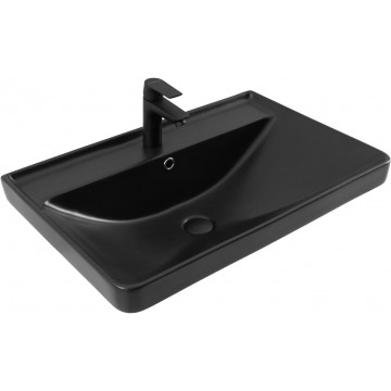 Раковина Aquanet Ирис 329248 71 черный матовый