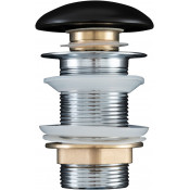 Донный клапан Aquanet 330953 черный матовый