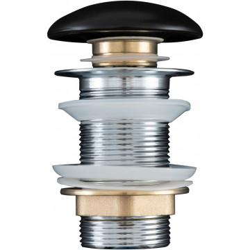 Донный клапан Aquanet 330953 черный матовый