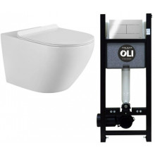 Унитаз с инсталляцией Aquanet Cetus W Short/886668SLOO 316708 белый