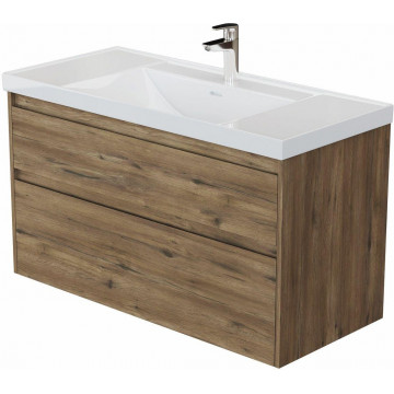 Тумба под раковину Aquanet Nova Lite 2.0 346321 110 дуб рустикальный