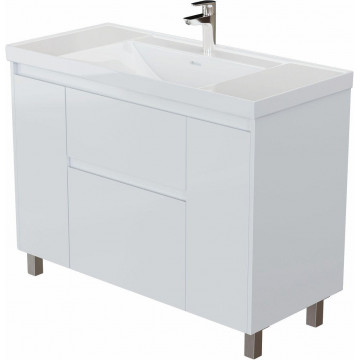 Тумба под раковину Aquanet Nova Lite 2.0 346342 110 белый глянец