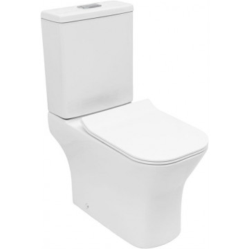 Унитаз-компакт Aquanet Cube 3.0 Tornado 348011/348010 с сиденьем белый