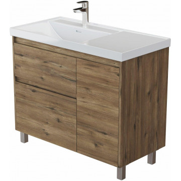 Тумба с раковиной Aquanet Nova Lite 2.0 346346/347438 90 L дуб рустикальный