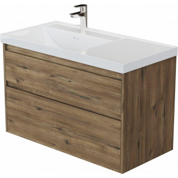 Тумба под раковину Aquanet Nova Lite 2.0 346318 90 L дуб рустикальный
