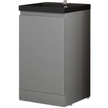 Тумба с раковиной Style Line Батлер СС-00002489/СС-00002485 серый матовый