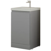 Тумба с раковиной Style Line Батлер СС-00002489/СС-00002487 серый матовый