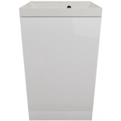 Тумба с раковиной Style Line Моно ЛС-00002449/СС-00002487 50 белый глянец