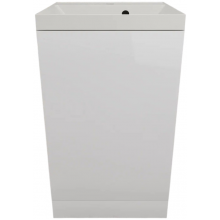 Тумба с раковиной Style Line Моно ЛС-00002449/СС-00002487 50 белый глянец