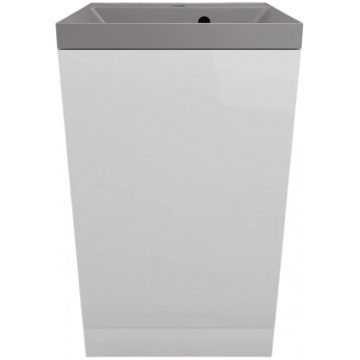 Тумба с раковиной Style Line Моно ЛС-00002449/СС-00002486 50 белый глянец