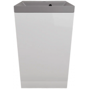 Тумба с раковиной Style Line Моно ЛС-00002450/СС-00002486 50 белый софт