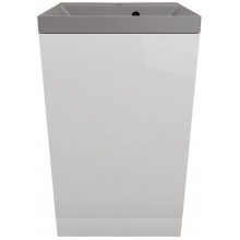 Тумба с раковиной Style Line Моно ЛС-00002450/СС-00002486 50 белый софт