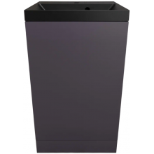 Тумба с раковиной Style Line Моно ЛС-00002451/СС-00002485 50 графит нубук