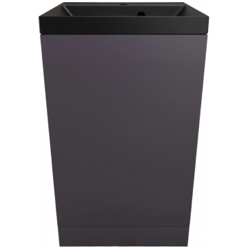 Тумба с раковиной Style Line Моно ЛС-00002451/СС-00002485 50 графит нубук