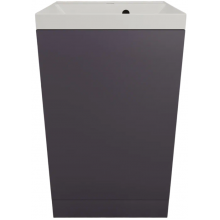 Тумба с раковиной Style Line Моно ЛС-00002451/СС-00002487 50 графит нубук