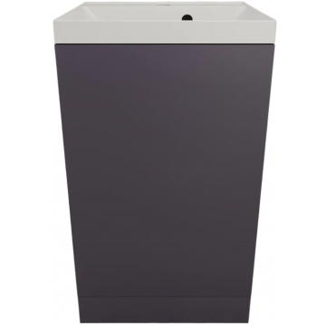 Тумба с раковиной Style Line Моно ЛС-00002451/СС-00002487 50 графит нубук