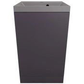 Тумба с раковиной Style Line Моно ЛС-00002451/СС-00002486 50 графит нубук